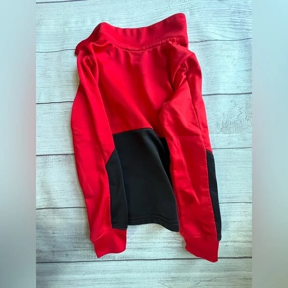 Nike Boys Red Black Full Zip Track Jacket Size 4 XS - Picture 2 of 4